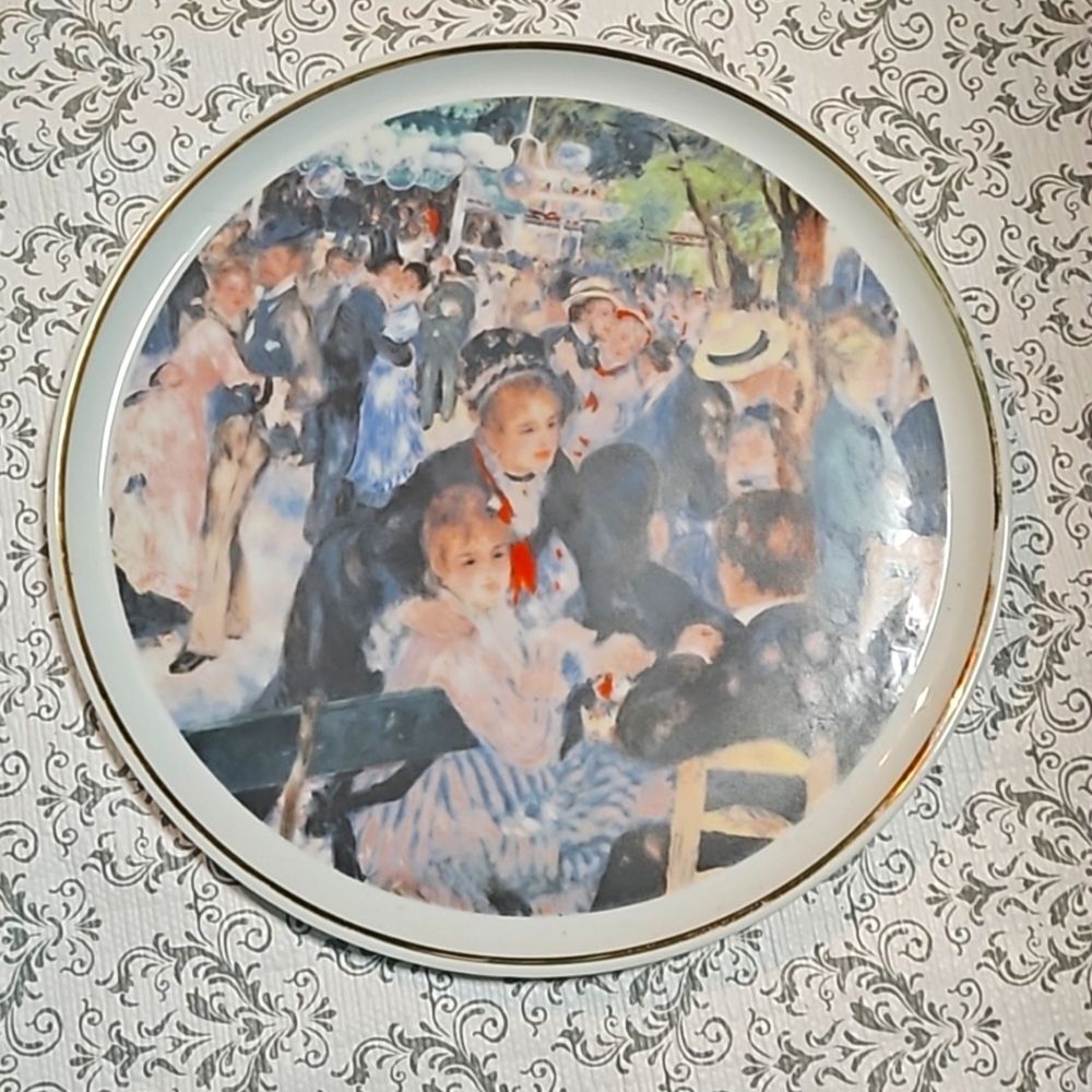 Vintage Limoges Renoir Impressionist Parisian Decorative Plate